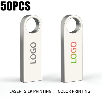 

Free Customization Logo USB2.0 High Speed Metal Memorias USB Stick 16GB 32GB 64GB 128GB Pendrive Metal USB Flash Drives