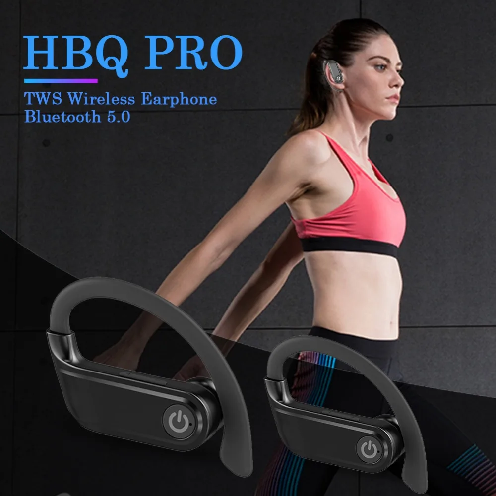 HBQ PRO TWS беспроводные Bluetooth наушники стерео спортивные гарнитуры для iOS Android соответствие эргономичный дизайн комфорт