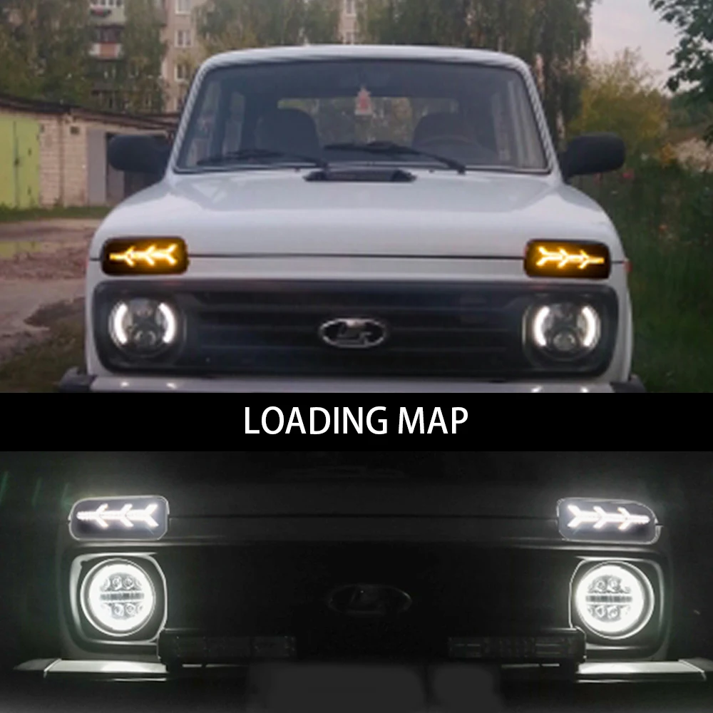 2ST Für Lada Niva 4x4 1995 2019 Mit Laufblinkerlicht Lampe DRL