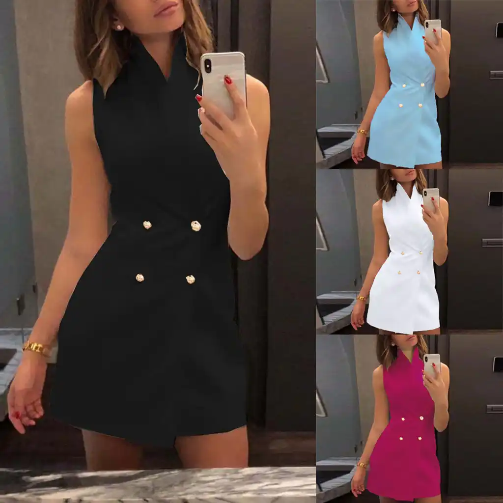 vestido de manga curta colado