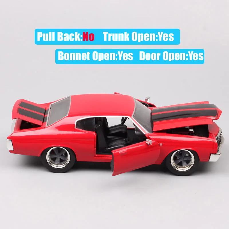 Jada 1/24 масштаб винтажный chevy 1970 Chevrolet Chevelle SS Универсалы Diecasts& игрушечный транспорт модели спортивных автомобилей подарок детям