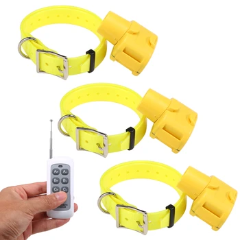 

Remote Control Hunting Dog Beeper Yellow Hunter Indicator Water Repellent Dog Training Collar for Small Medium Large Dogs