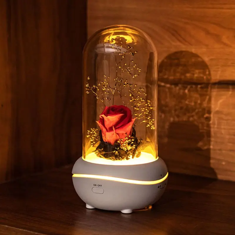 Экзотический светодиодный светильник-Роза ароматерапия лампа Арома эфирное масло диффузор подарок на день рождения ночной Светильник