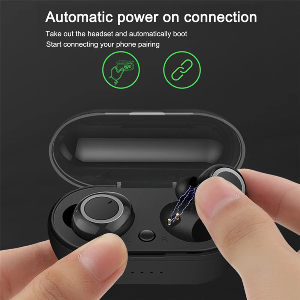 Tws Wireless Bluetooth Earphone Sport Running Fitness Handsfree Car Earphones With Mic Mini Wireless Headset For Xiaomi