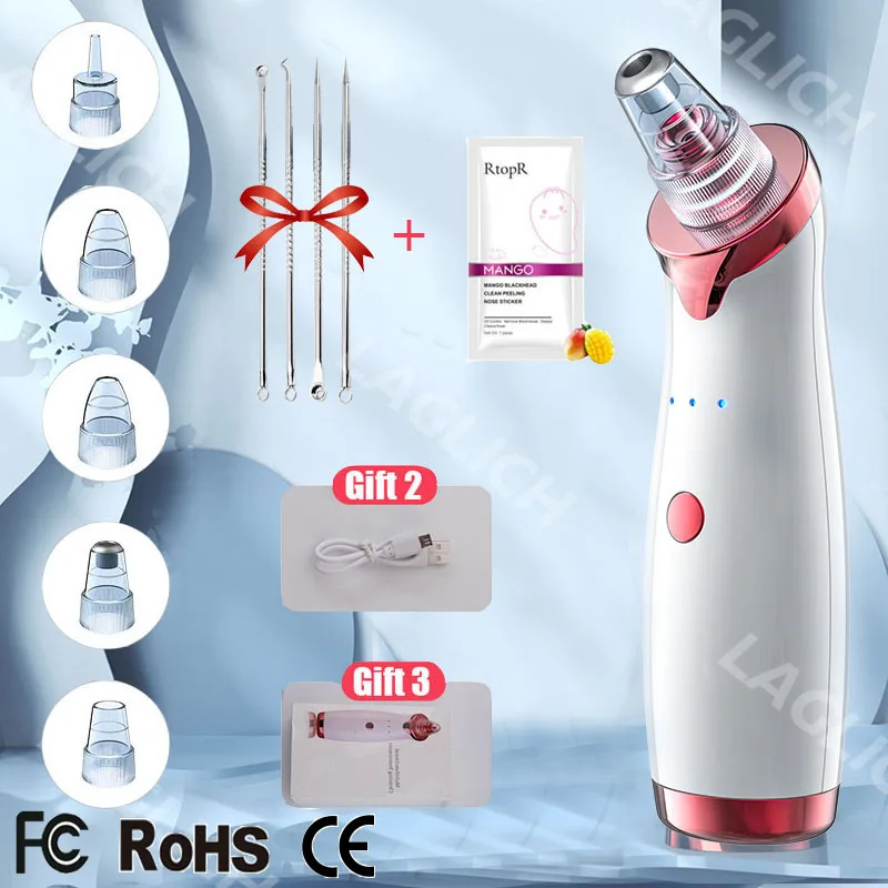Blackhead Remover Facial Electric Acne Cleaner Black Point Vacuum Tool Spots Pore Machine | Красота и здоровье