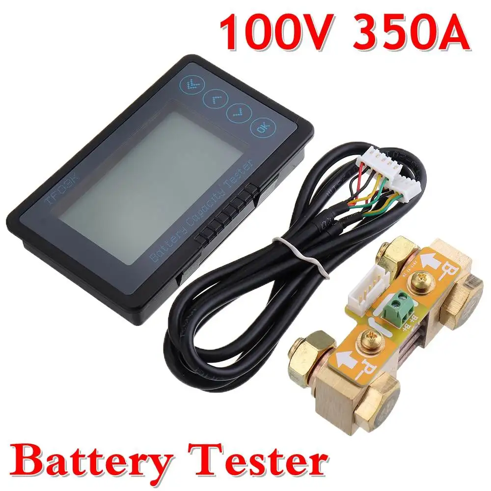 

NEW TF03 100V 350A Universal Battery Capacity Tester Voltage Current Indicator Panel Coulomb Meter Coulometer
