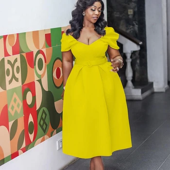 Yemisi Off Shoulder Midi Dress