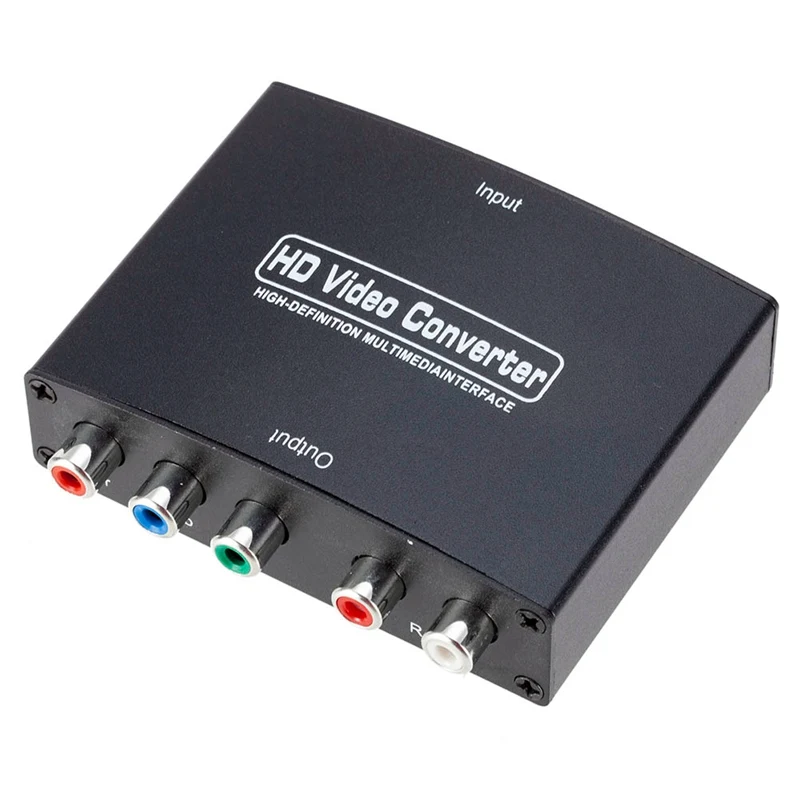 1080P HD прозрачный HDMI К YPBPR компонентный преобразователь RGB компонент(YPbPr) видео+ R/L аудио адаптер конвертер