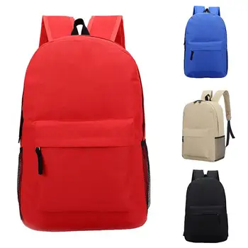 

Anti-theft Bag Travel Casual Laptop Rucksack Solid Color Large Capacity Zip Backpack Canvas Waterproof Student School Bag New
