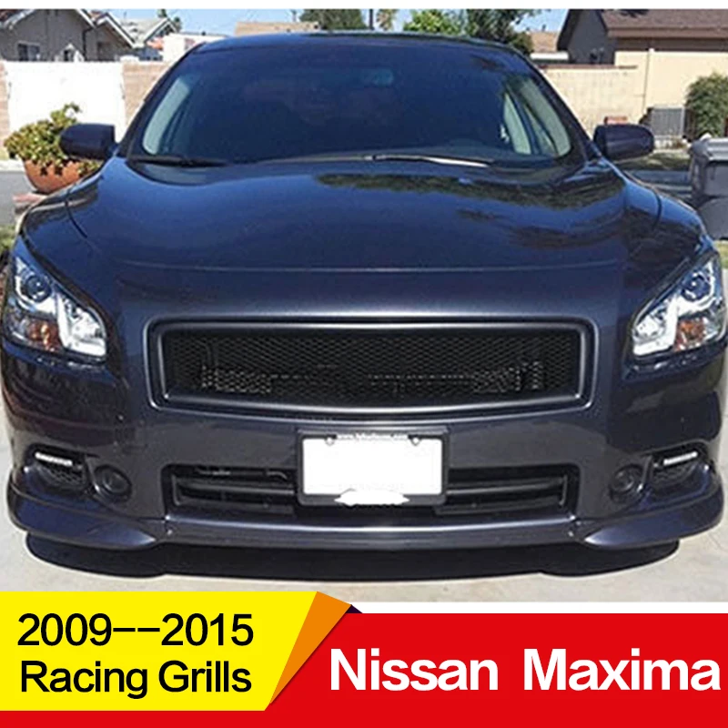 

Use for Nissan Maxima Racing Grills 2009---15 Year body kit carbon fibre Refitting Front Center Racing Grille Cover Accessories