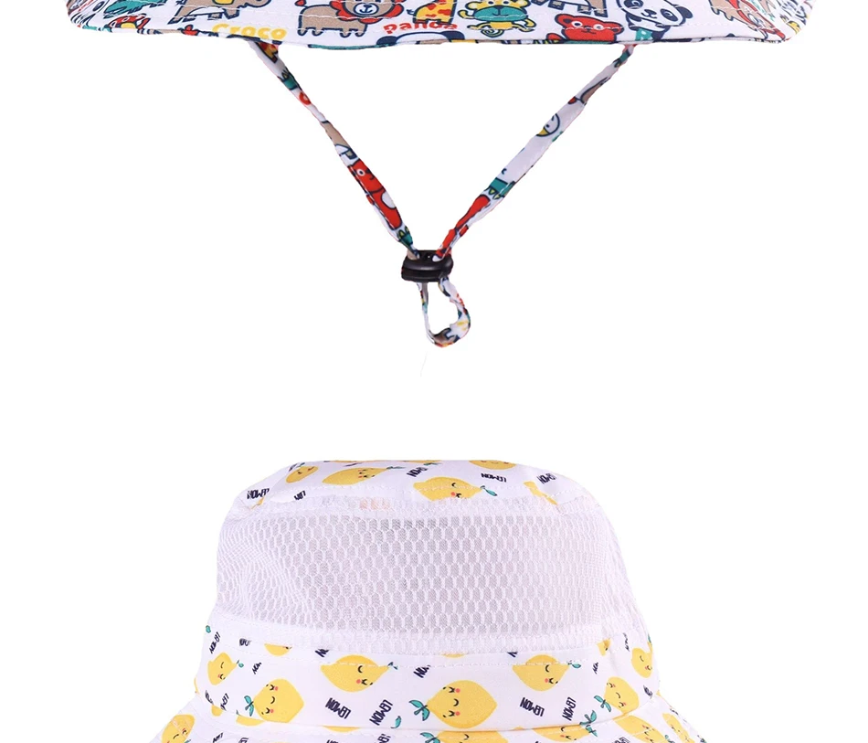 Children's Finger Toothbrush Baby Bucket Hat Cotton Cartoon Printed Boy Girl Outdoor Fisherman Cap Children Summer Mesh Caps Kids Panama Hat Fishing Hats teething toys for babies