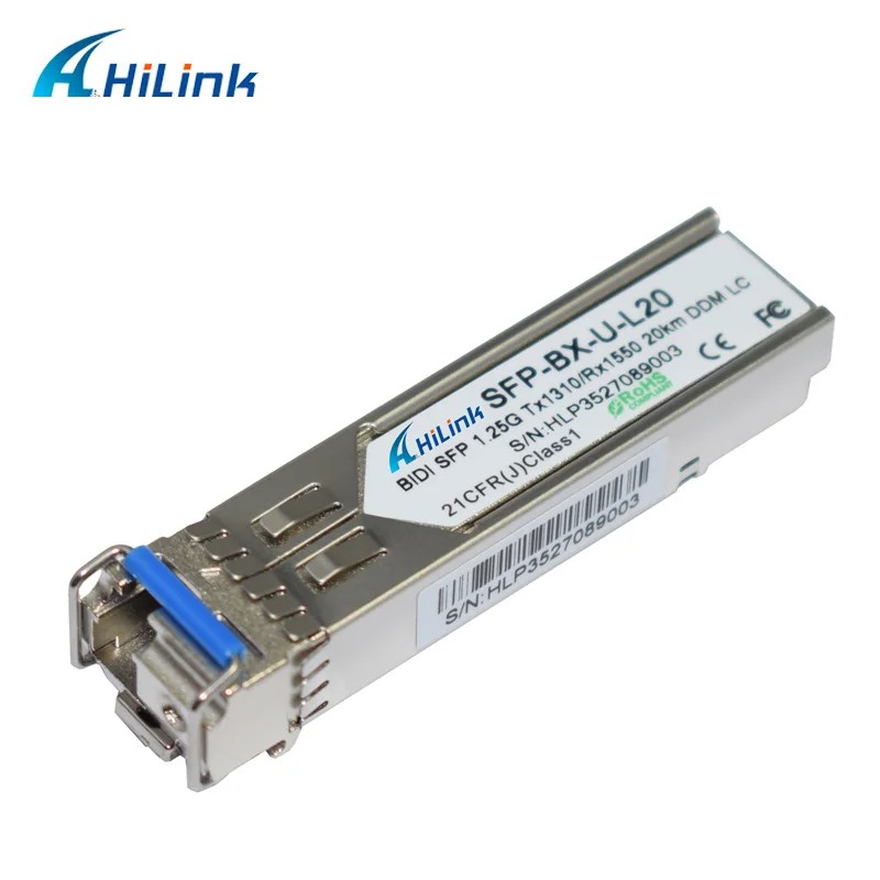Бесплатная доставка! BIDI SFP 1 25G TX1550/RX1310 20KM DDM LC sfp модуль хорошая цена | Мобильные
