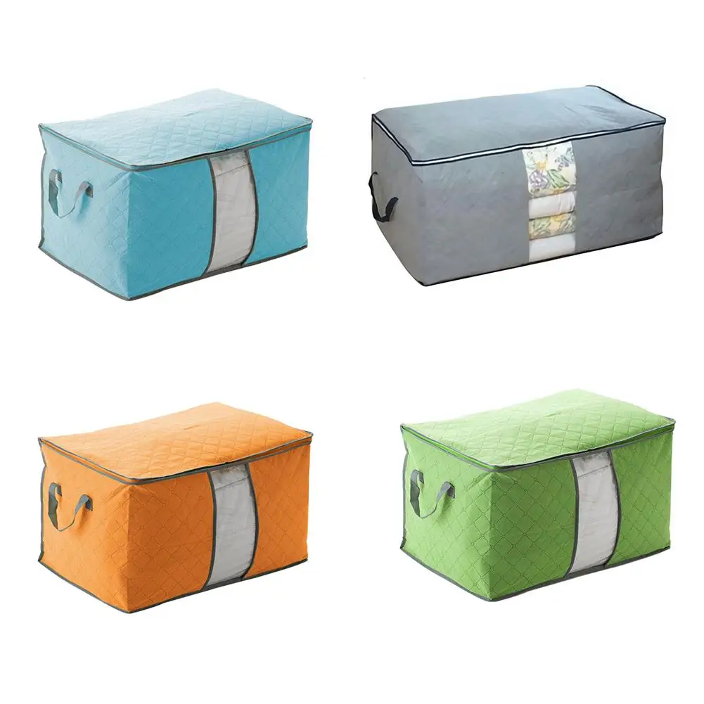 

New Arrival Home Wardrobe Storage Boxes Stackable Clothes Bedding Organizer Folding Storage Bag Box Home Storage Cases