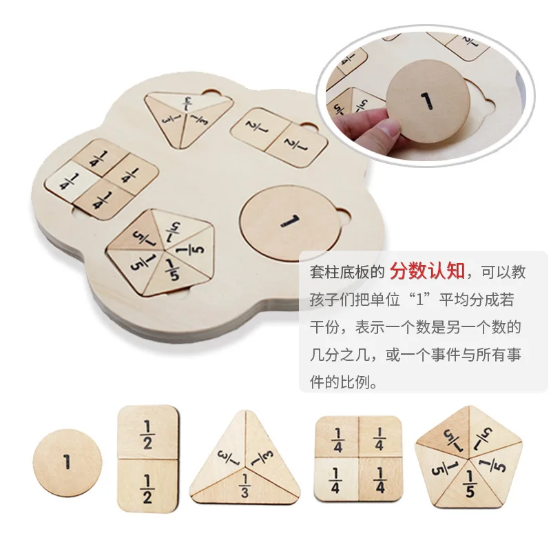 

New Style MWZ with Numbers Building Blocks Set Column Shape Matching Cognitive Wood Children Early Childhood Educational Toy