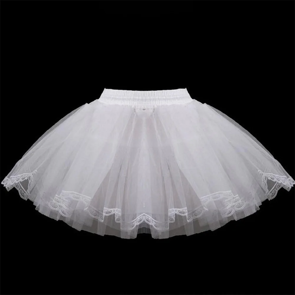 Petticoat Children 3 Layers Hoopless Short Petticoats Flower Girl Dress Crinoline for Wedding Little Girls/Kids/Child Underskirt petticoat skirt petticoat underskirt wedding underskirt flower girl underskirt wedding petticoat