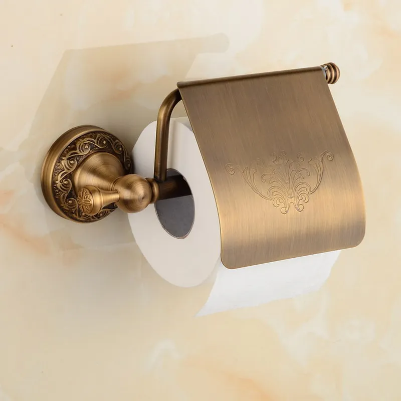 Details about   210mm Brass Toilet Paper Roll Holder Towel Hanger Rack Bathroom Accessories 