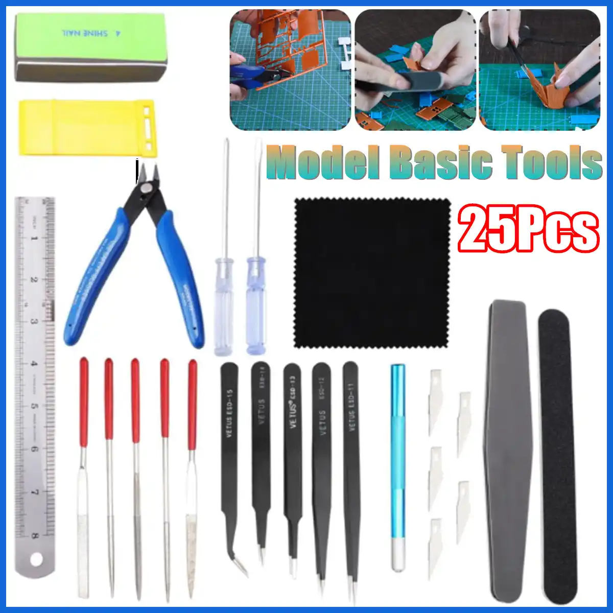 Craft Model Tools Kit Schleif Und Polierwerkzeuge Zum Modellbau Polieren