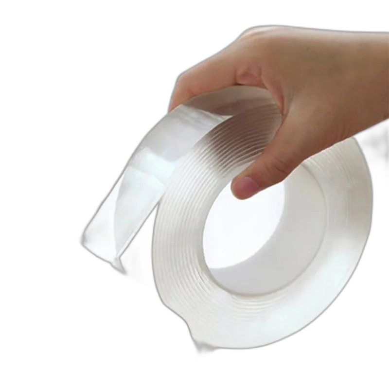 

1M/2M/5M Nano Magic Tape Double Sided Tape Transparent No Trace Reusable Waterproof Adhesive Tape Cleanable Home gekkotape