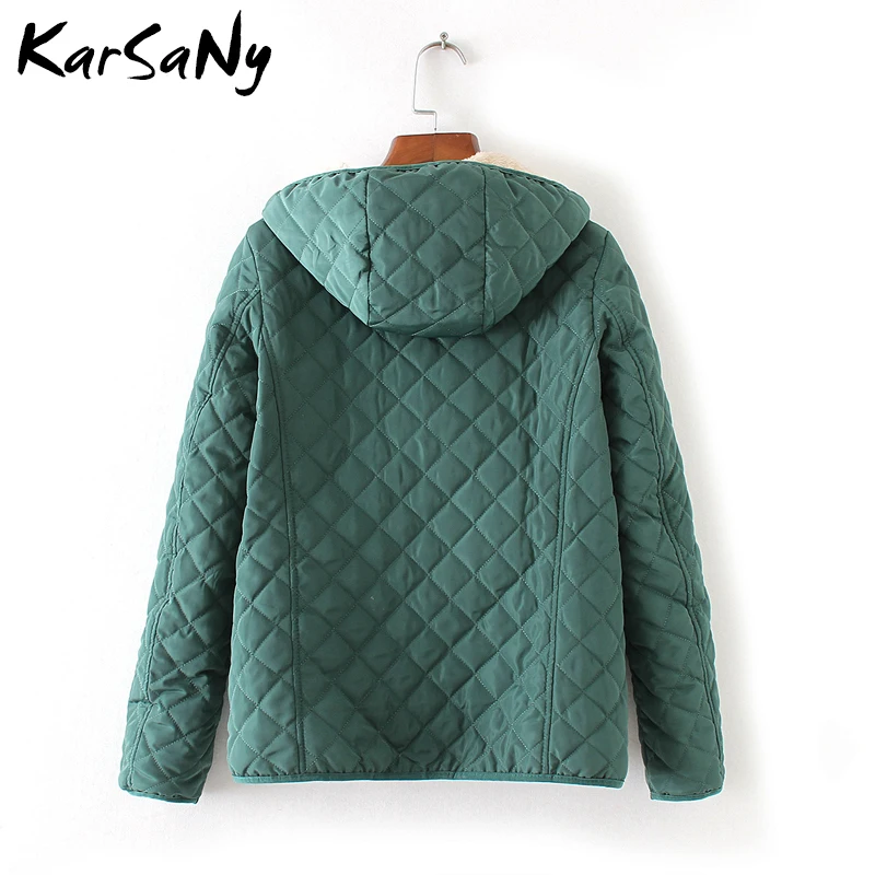 Tanie KarSaNy krótka bluza z kapturem aksamitna kurtka zimowa damska kurtki typu basic płaszcz damski aksamitna ciepła kurtka polarowa z kapturem damska znosić