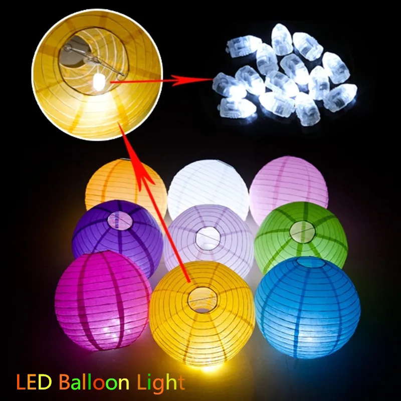 10Pcs Useful Universal LED Balloon Light Lamp for Paper Lantern Wedding