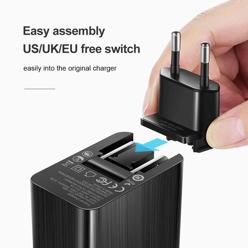 Mcdodo 18 Вт USB C PD зарядное устройство EU/US/UK штекер 3 в 1 тройное Универсальное зарядное устройство для мобильного телефона QC 3,0 адаптер для iPhone samsung