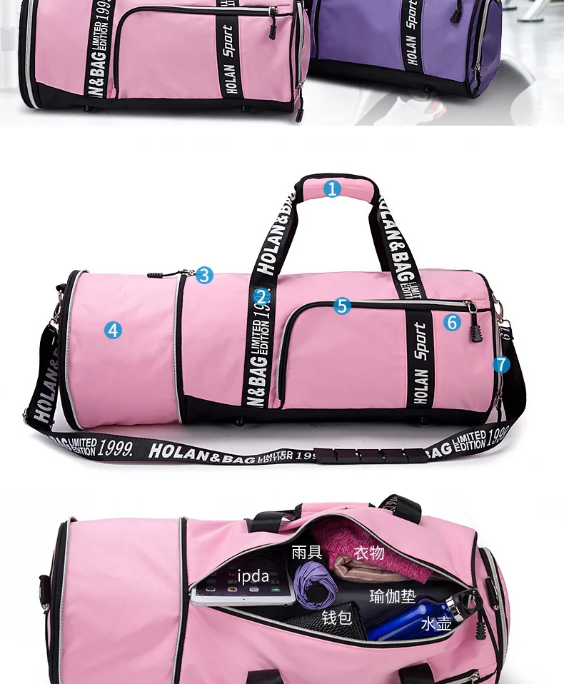 Сумка для Йога-коврика для женщин розовая спортивная сумка женская спортивная сумка для фитнеса/тренажерного зала женская спортивная сумка для обуви отделение маленькая спортивная сумка