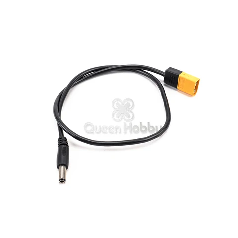 XT60 Male Bullet Connector To Male DC5525 Power Cable Adaptor 55x25mm 450mm For TS100 Electronic Soldering Iron RC Drone title=