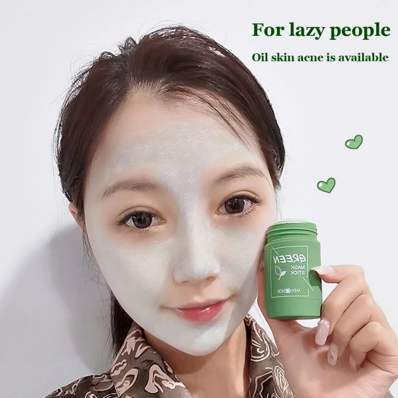 máscara de limpeza de água de chá controle de óleo de chá verde de máscara de cuidados com remoção de poros máscara de cuidados com pele