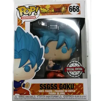 

Funko POP Dragon Ball SSGSS GOKU Cartoon Anime 10cm Vinyl Action Figure Toys Collectible Model Original with Box