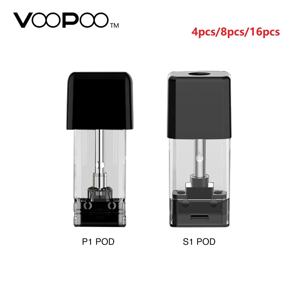 

Original VOOPOO Drag NANO Pod Cartridge 1.0ml Pod-S1 with 1.8ohm Coil & 1.6ml Pod-P1 with 1.5ohm Coil for VOOPOO Drag NANO Pod