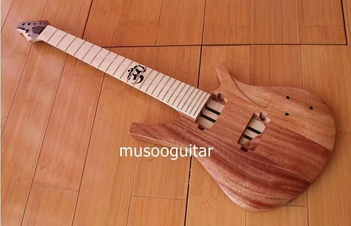 

New brand unfinish electric 7string guitar with 5pcs thru-neck