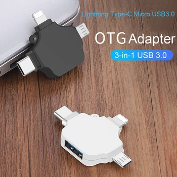 

256/512GB/1TB 4 in 1 Keyboard Gamepad Reader Lightning OTG Memory Stick USB 3.0 Flash Drive For iPhone Android iPad Type-C