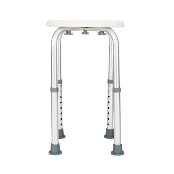 

8 Levels Adjustable Aluminum Alloy Elderly Round Shower Stool ship from US drop shipping