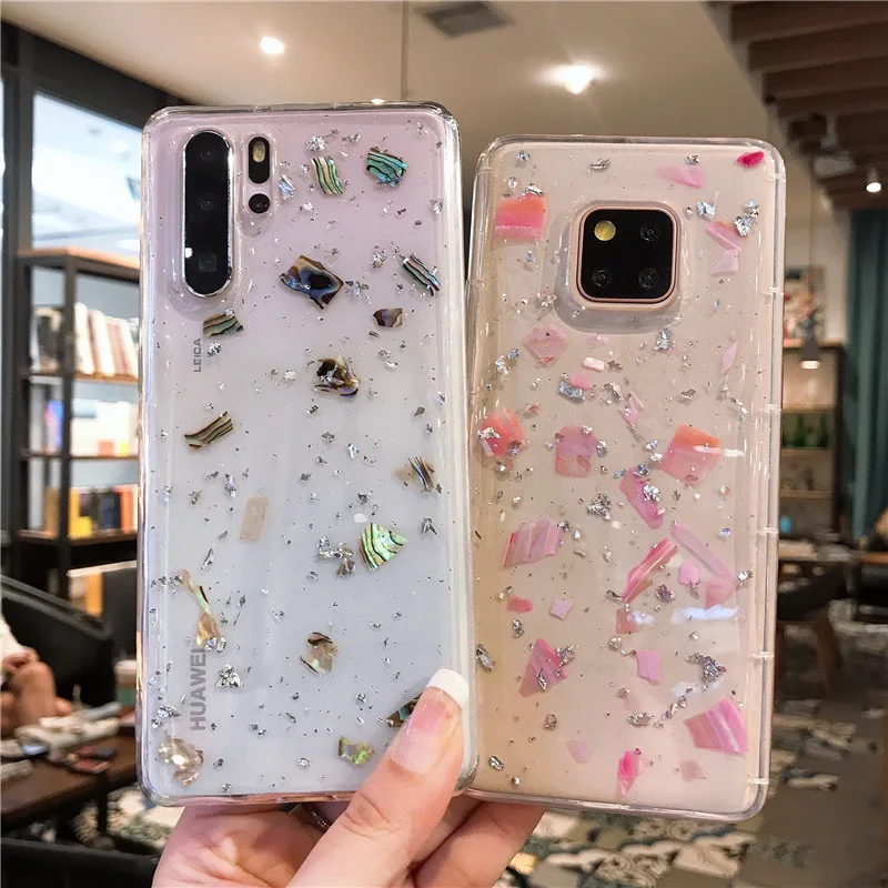 Роскошный блестящий чехол из золотой фольги для Huawei P30 P20 P10 Mate 20 Honor 8X 9 V10 V20 Nova 2s 3i 4