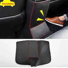 1 шт. для Suzuki Vitara- черный PU автомобильный подлокотник заднего сиденья коробка анти-кик коврик анти-грязный коврик защитные коврики