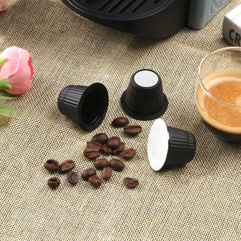 

50pcs/set PP Durable Refillable Reusable Coffee Capsule Cup Universal Manual Coffee Filters for Nespresso Machine