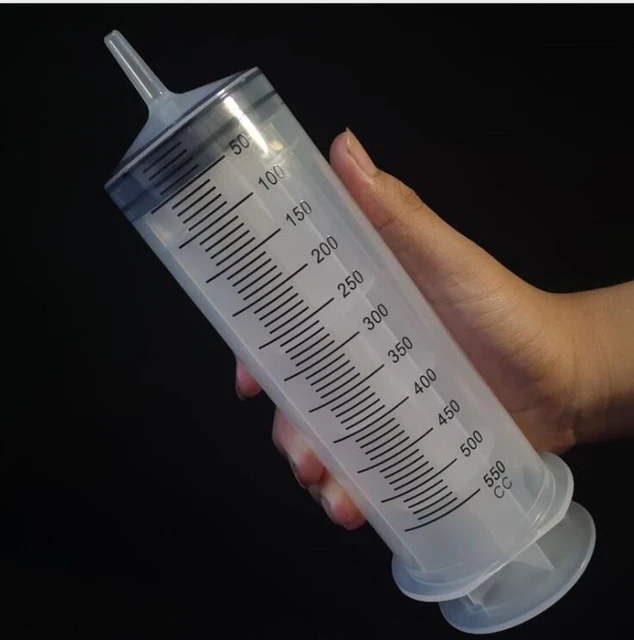Acheter Seringue en plastique de grande capacité 150-500ML avec tuyau  tubulaire de 1m, seringue de mesure stérile réutilisable, culture  hydroponique de nutriments