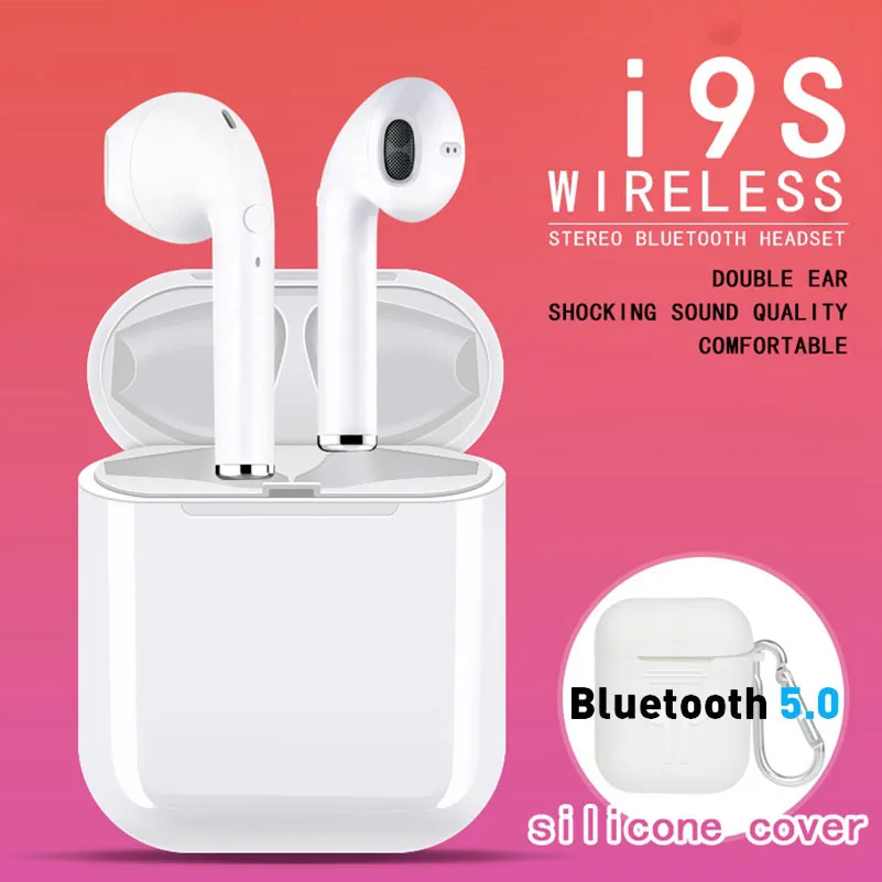 I9s TWS мини беспроводные Bluetooth наушники спортивные стерео с зарядным устройством