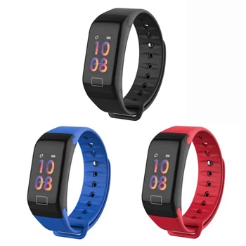 

F1plus Smart Band Waterproof Bluebooth Wristband Blood Pressure Heart Rate Monitor Smart Reminder