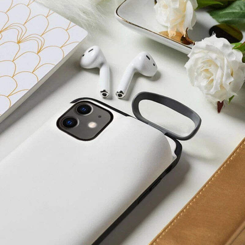 2 в 1 мягкий силиконовый чехол для наушников для Airpods и Iphone 11 защитный чехол для Apple Air Pod корпус для наушников