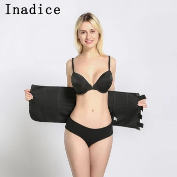 

Inadice 2019 Fashion Corset Belt Neoprene Clothing Wide Belt Solid Elastic Belt Men Slimming Belt Wholesale Women Cummerbunds