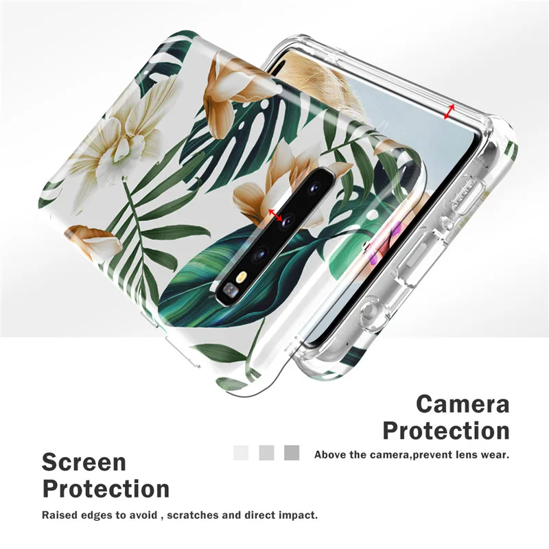 Передняя и задняя 360 Защитная Прозрачная крышка для samsung s10 note10 Plus кристальный блеск ТПУ Силиконовый противоударный Броня гибридный полный корпус