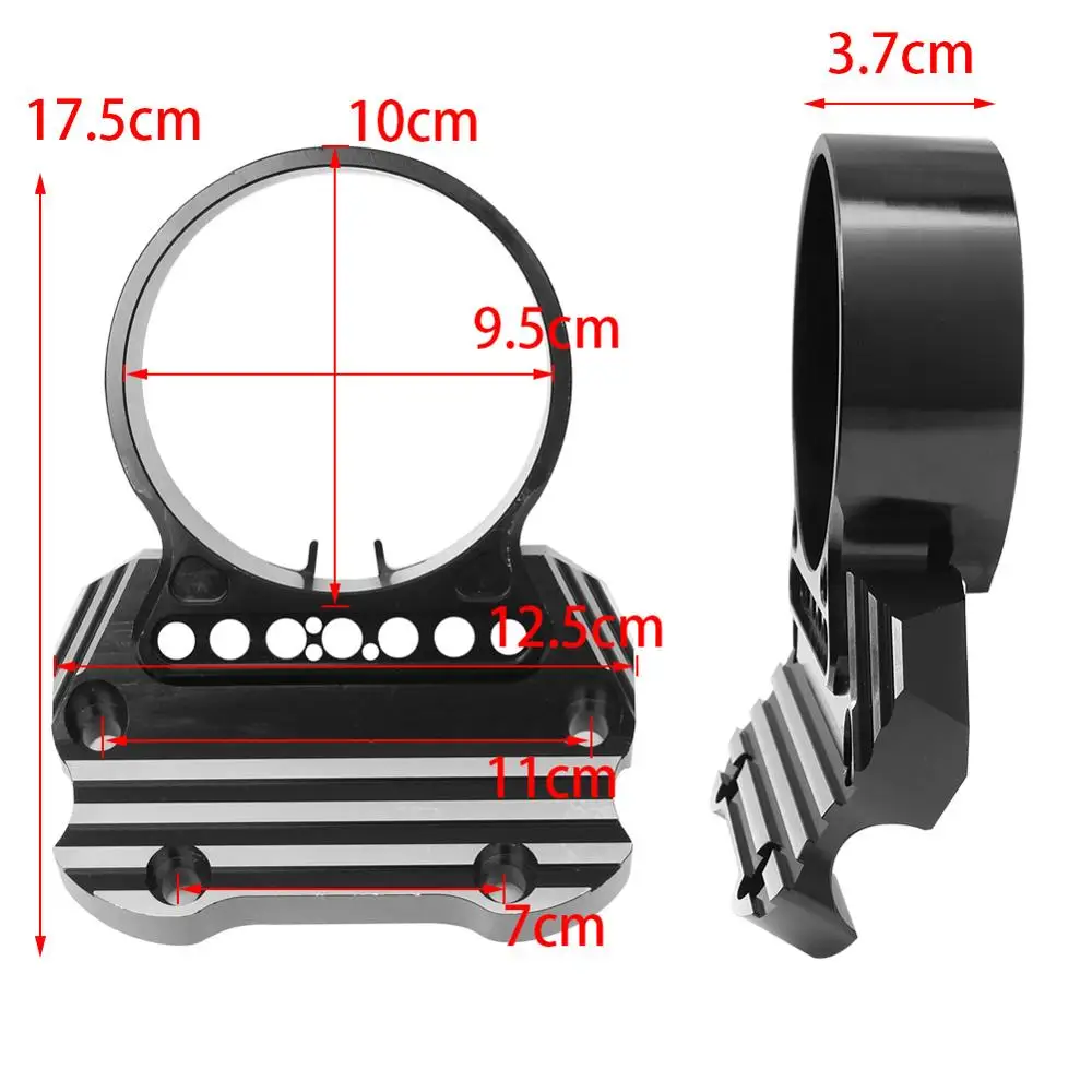 Черный инструмент Спидометр кронштейн чехол Корпус Боковое крепление перемещение Крышка для Harley Sportster XL883 1200 мотоцикл