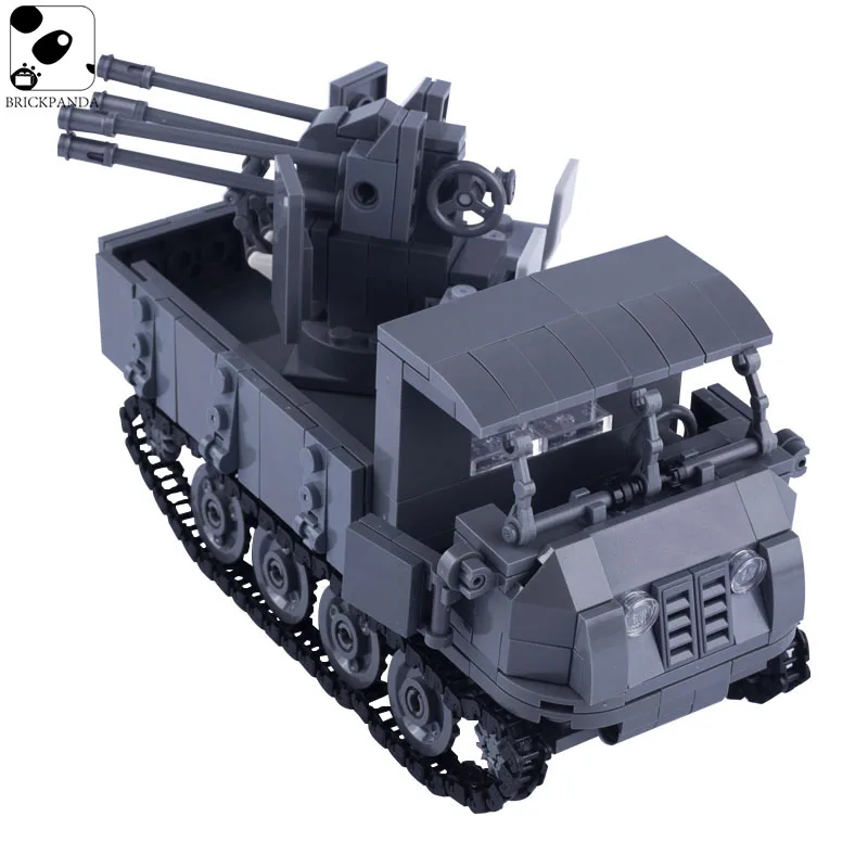 Конструктор MOC WW2 немецкая Военная пушка оружие детали армии фигурки солдат