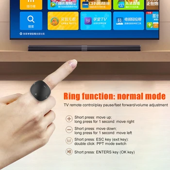 

Bluetooth 5.0 Mobile Phone Remote Control Ring Wireless Portable for Selfie Volume Adjustment GK99