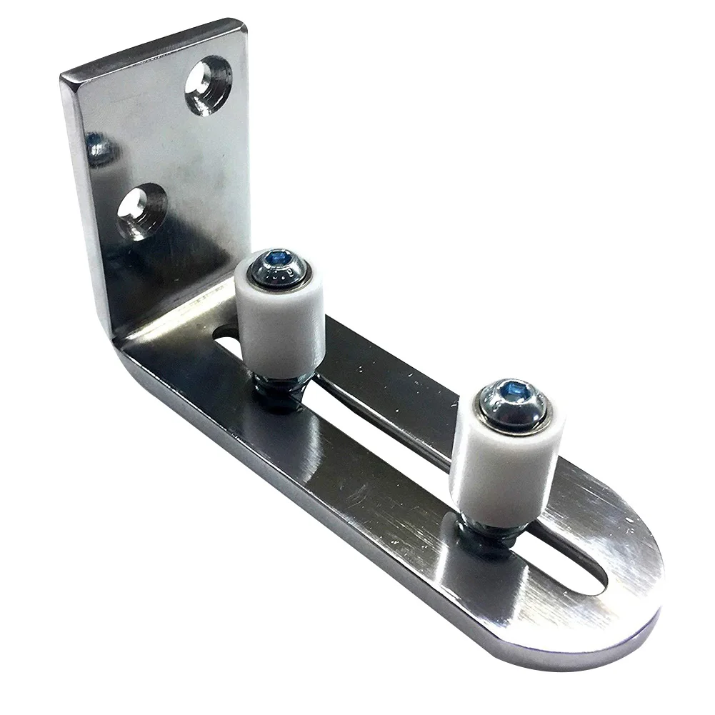 

Sliding Barn Door Guide Parts Practical Floor Dual Wheel Anti Swinging Adjustable Wall Mount Roller Fixing Ultra Smooth Hardware