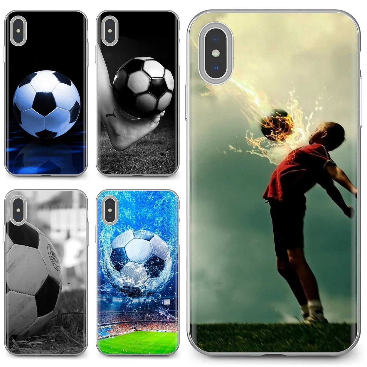 For BQ BQS S 5059 5035 6040L HTC U11 U12 Plus LG K10 K8 K7 K4 2017 Sweet Silicone Phone Case football soccer ball design | Мобильные