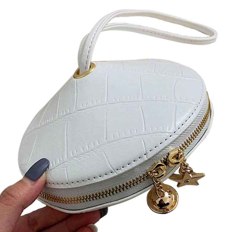 

Fashion Round Pu Leather Handbag Small Round Bag Round Bag Small Wallet And Handbag Mobile Phone Bag Send Opponents Take The Bag