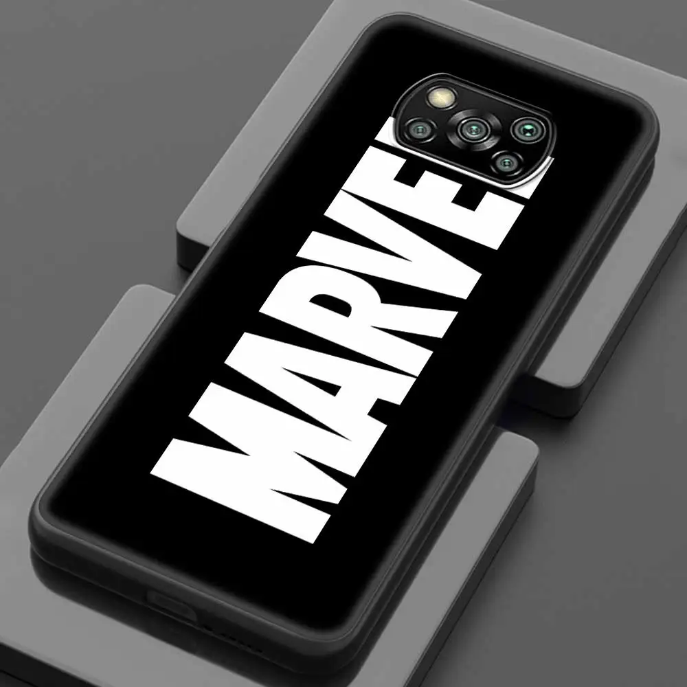 Case For Xiaomi POCO X3 NFC X3 M3 M4 Pro F3 GT F1 Coque for Mi 11T 10T Pro 9T 11 Note 10 Lite Civi Fundas Marvel Avengers Comics