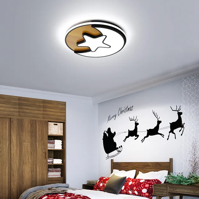 modern woodiness LED ceiling light